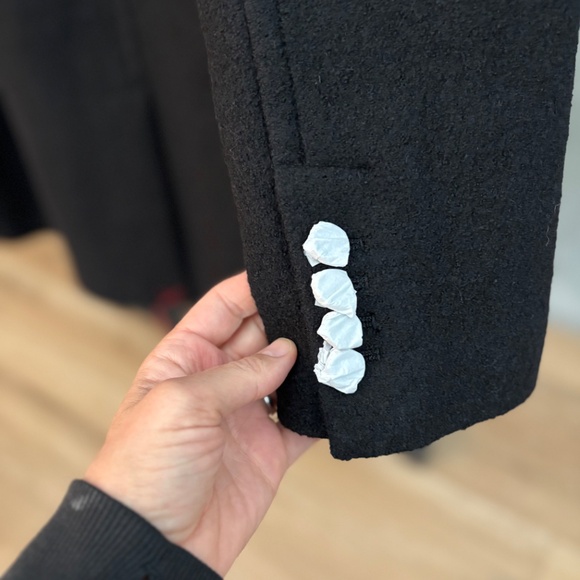 Boden Lincoln Textured Coat, Black, Size 10, 2025 Design, NWT - Picture 12 of 14